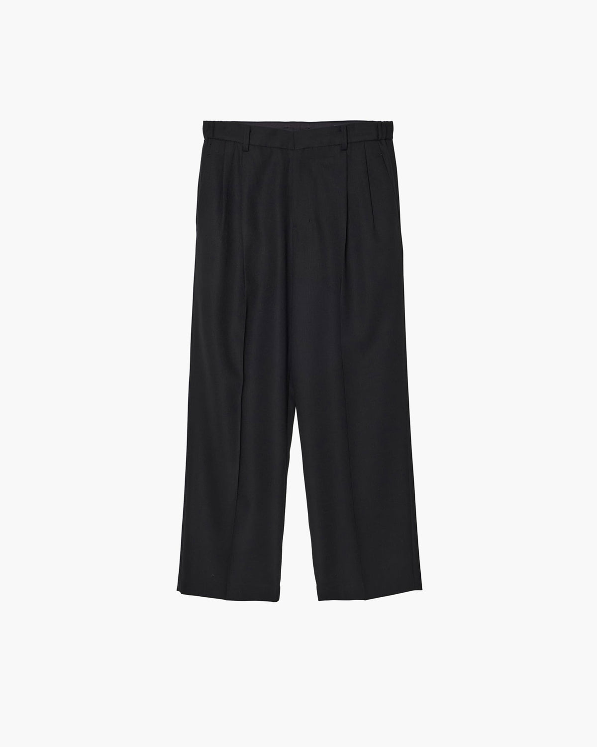 TWO-TUCKS WIDE TROUSERS