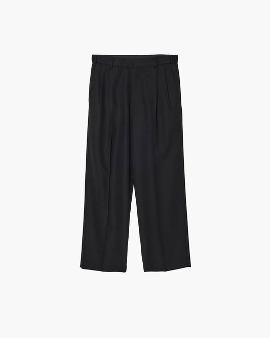 TWO-TUCKS WIDE TROUSERS