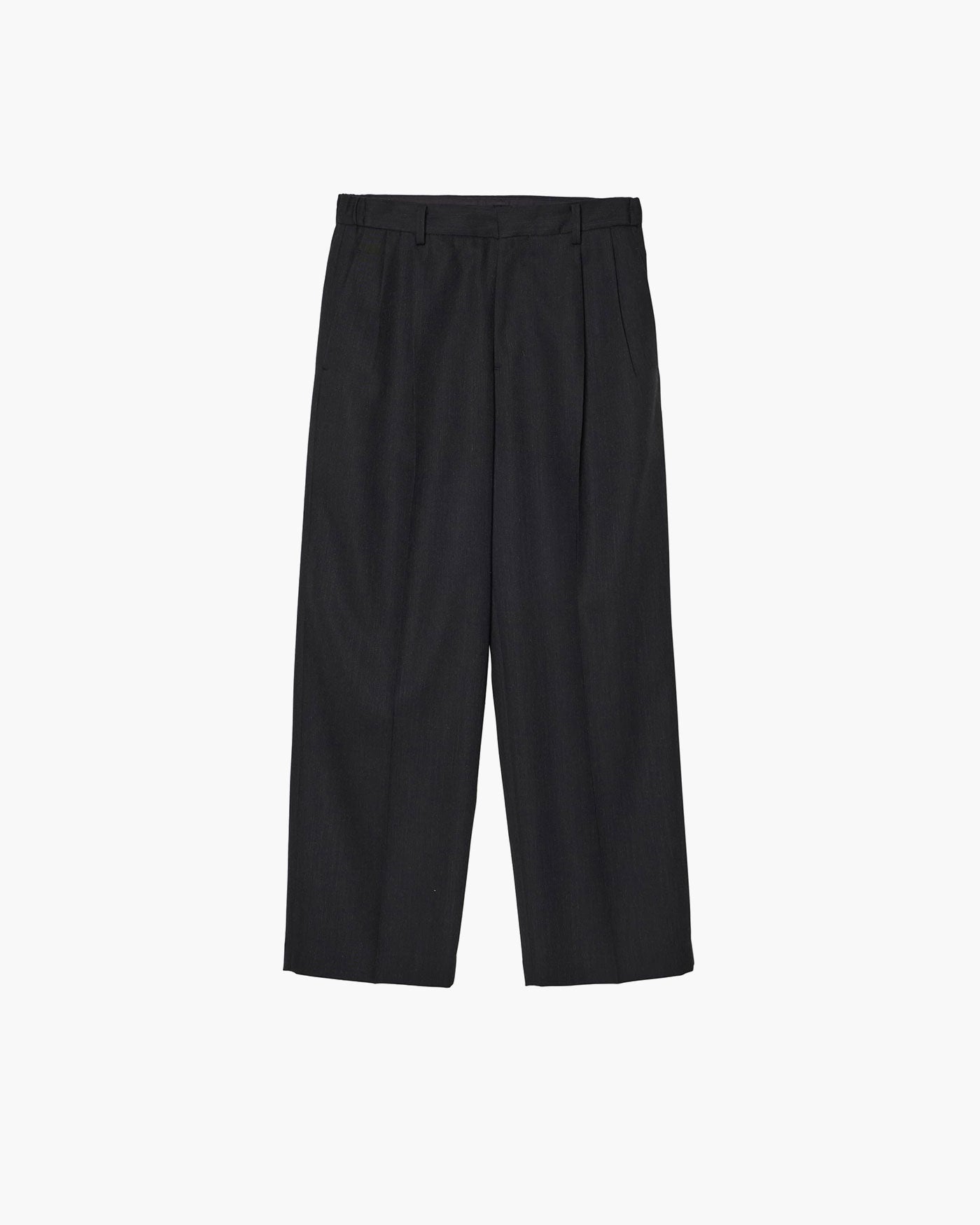 TWO-TUCKS WIDE TROUSERS