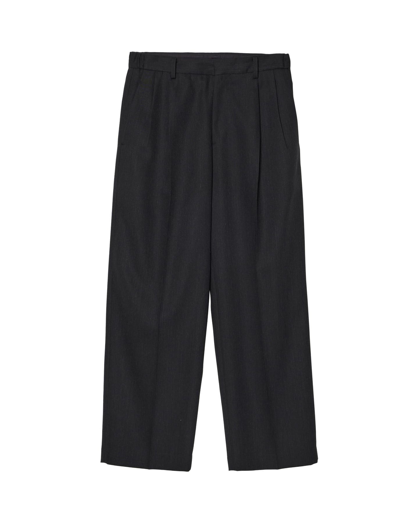 TWO-TUCKS WIDE TROUSERS