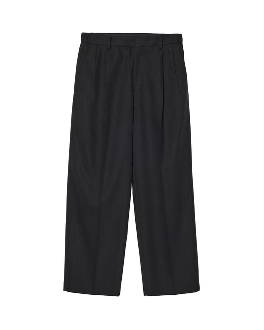 TWO-TUCKS WIDE TROUSERS