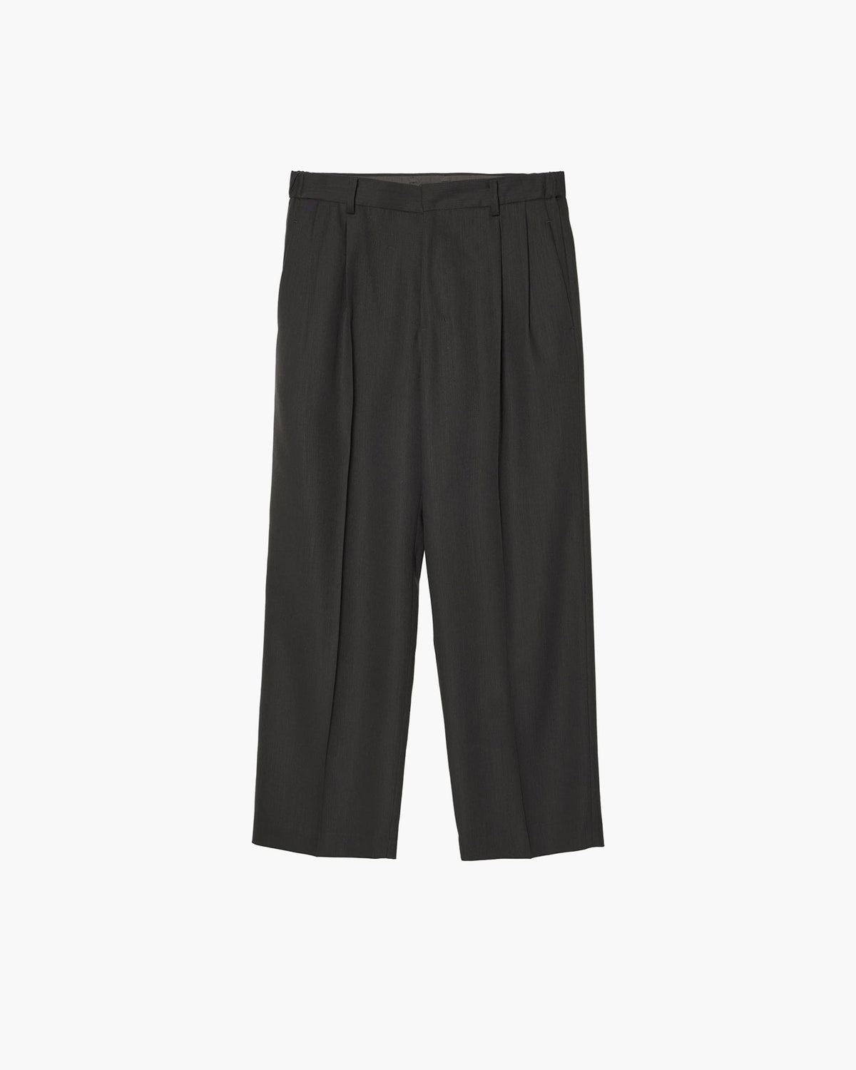 TWO-TUCKS WIDE TROUSERS