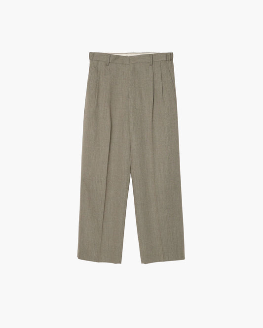 TWO-TUCKS WIDE TROUSERS
