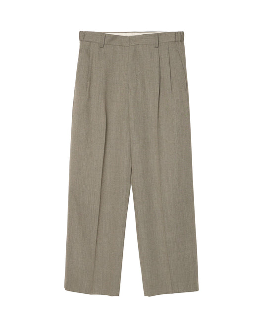 TWO-TUCKS WIDE TROUSERS