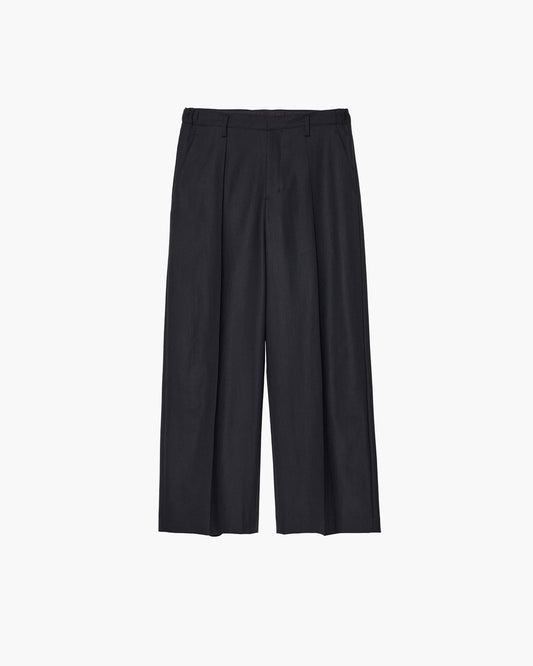 ONE-TUCK BAGGY TROUSERS