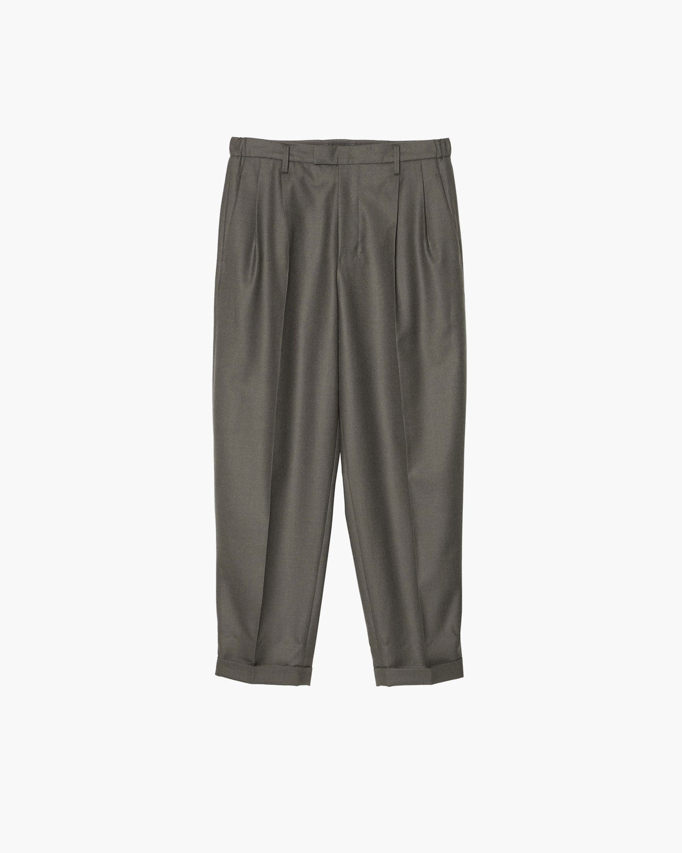 TWO-TUCKS TAPERED TROUSERS