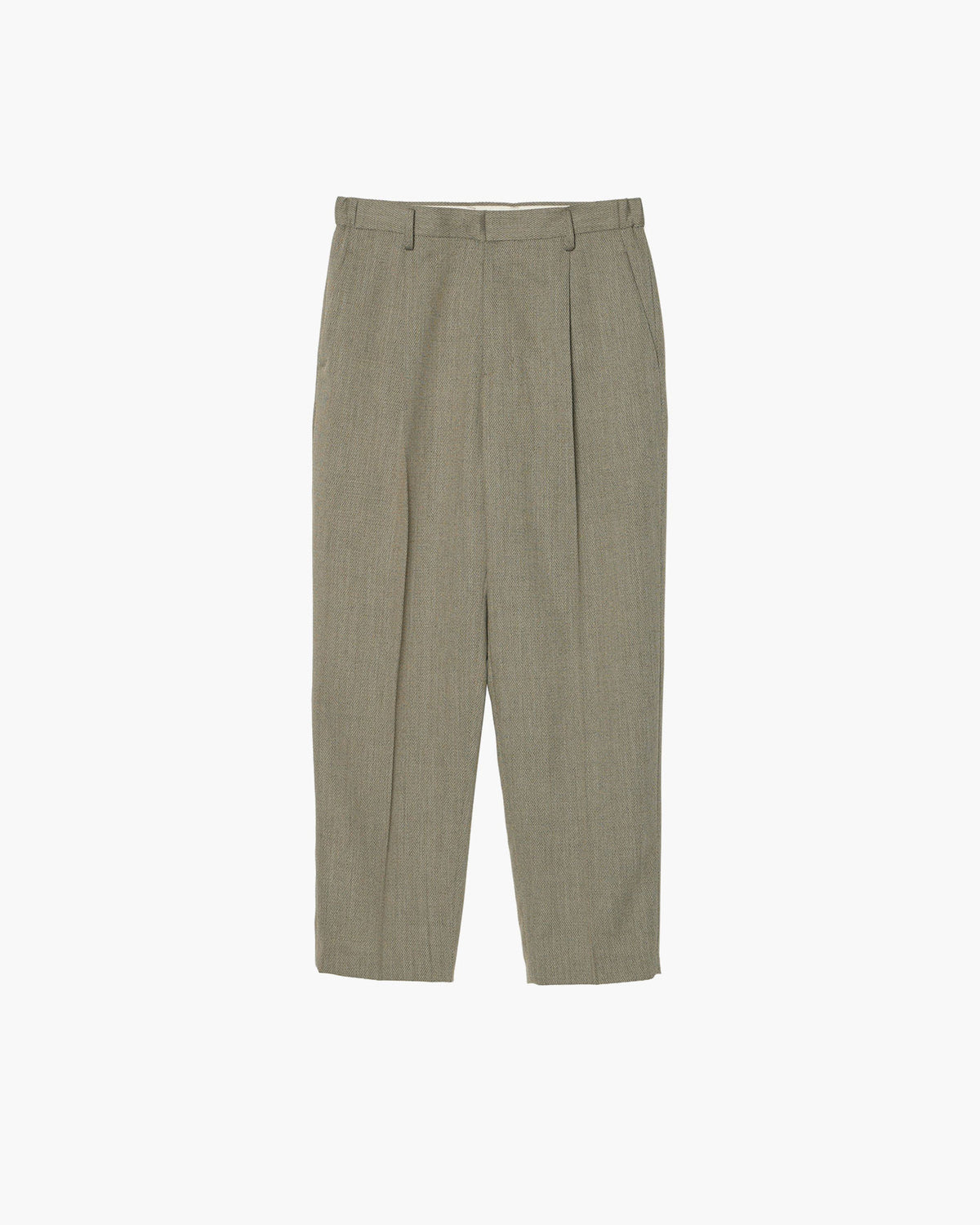 ONE-TUCK STRAIGHT TROUSERS