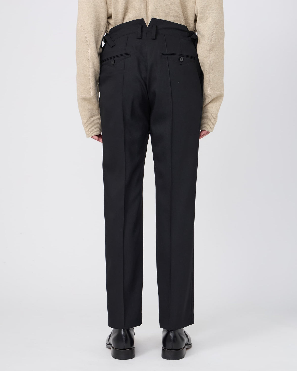 NO-TUCK SLIM TROUSERS