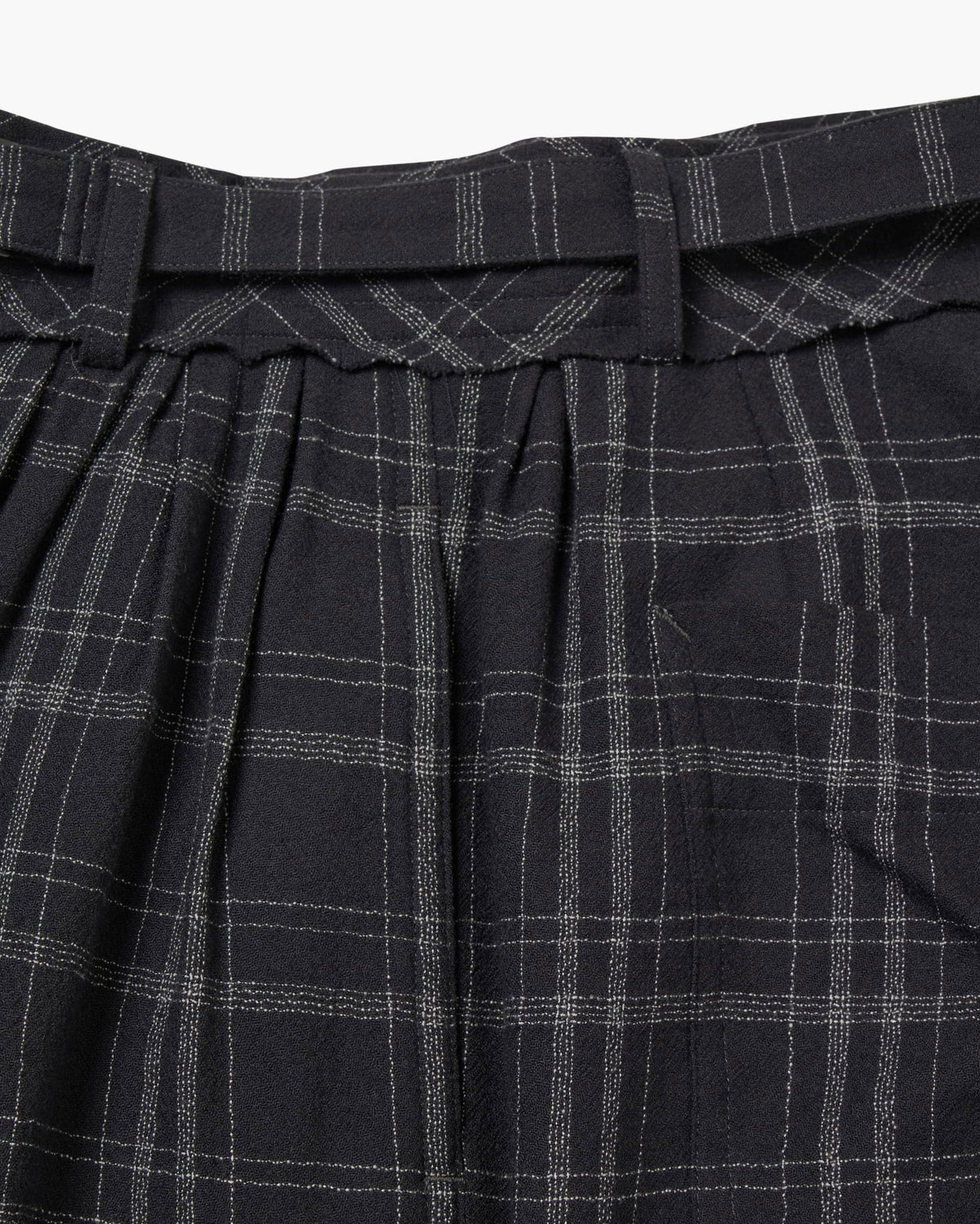 BELTED WIDE PANTS
