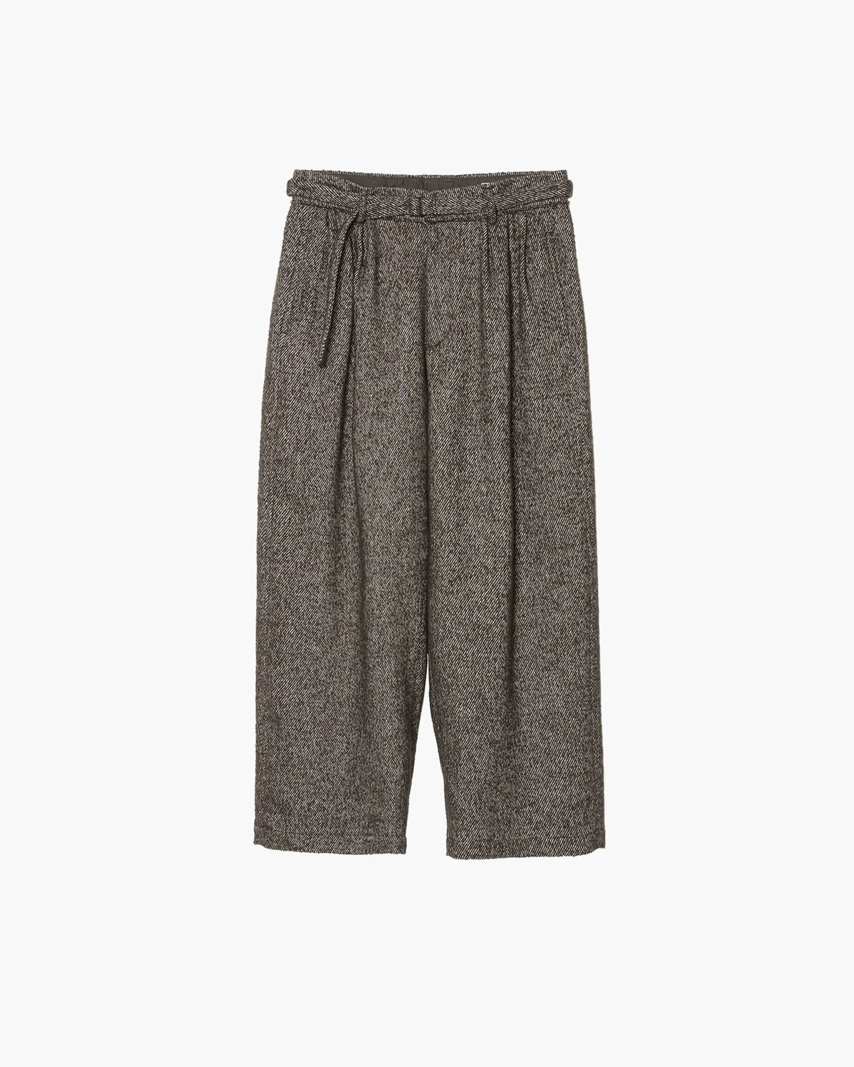 BELTED WIDE PANTS