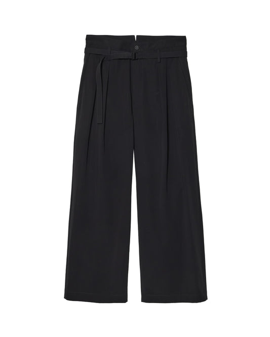 BELTED HIGH-WAIST BAGGY PANTS