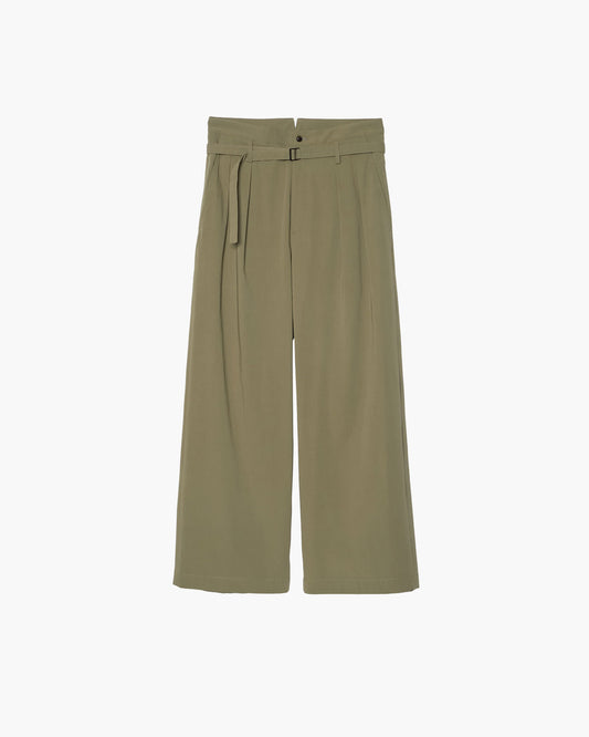 BELTED HIGH-WAIST BAGGY PANTS