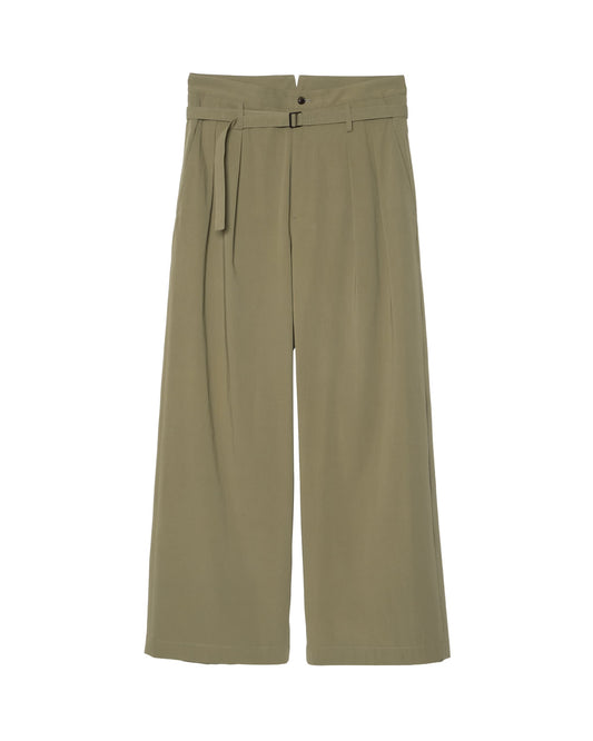 BELTED HIGH-WAIST BAGGY PANTS