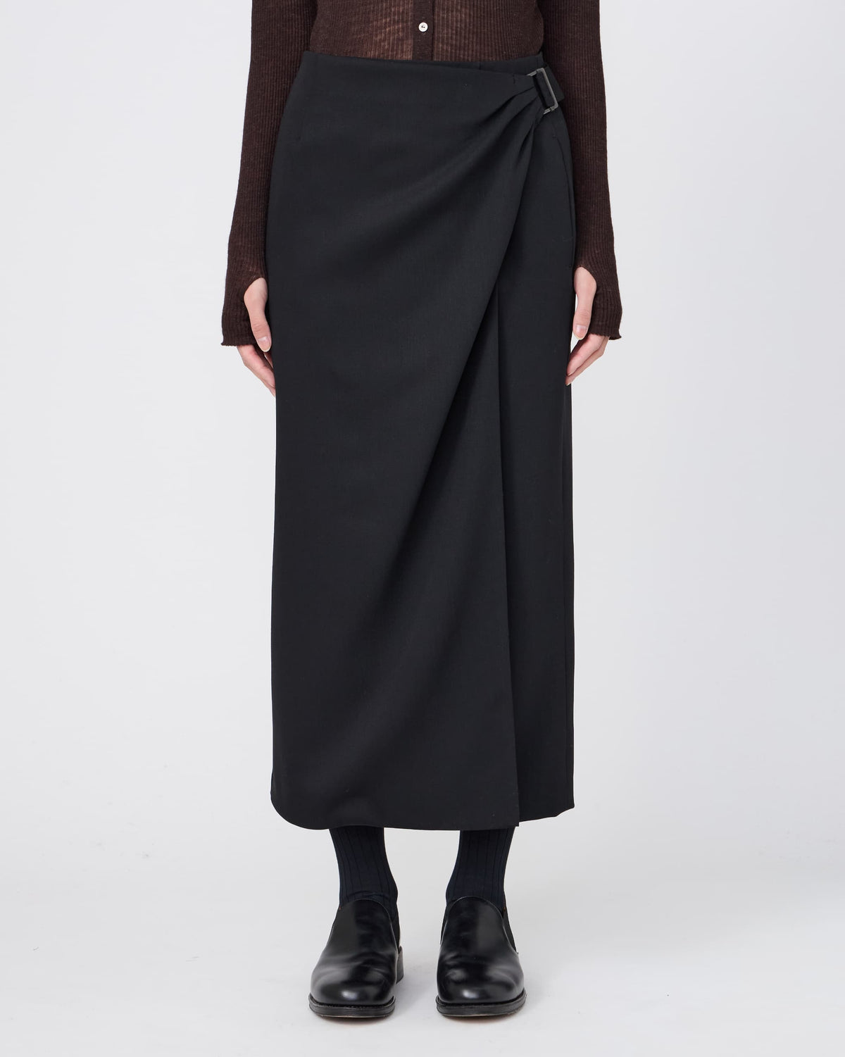 DRAPED WRAP SKIRT