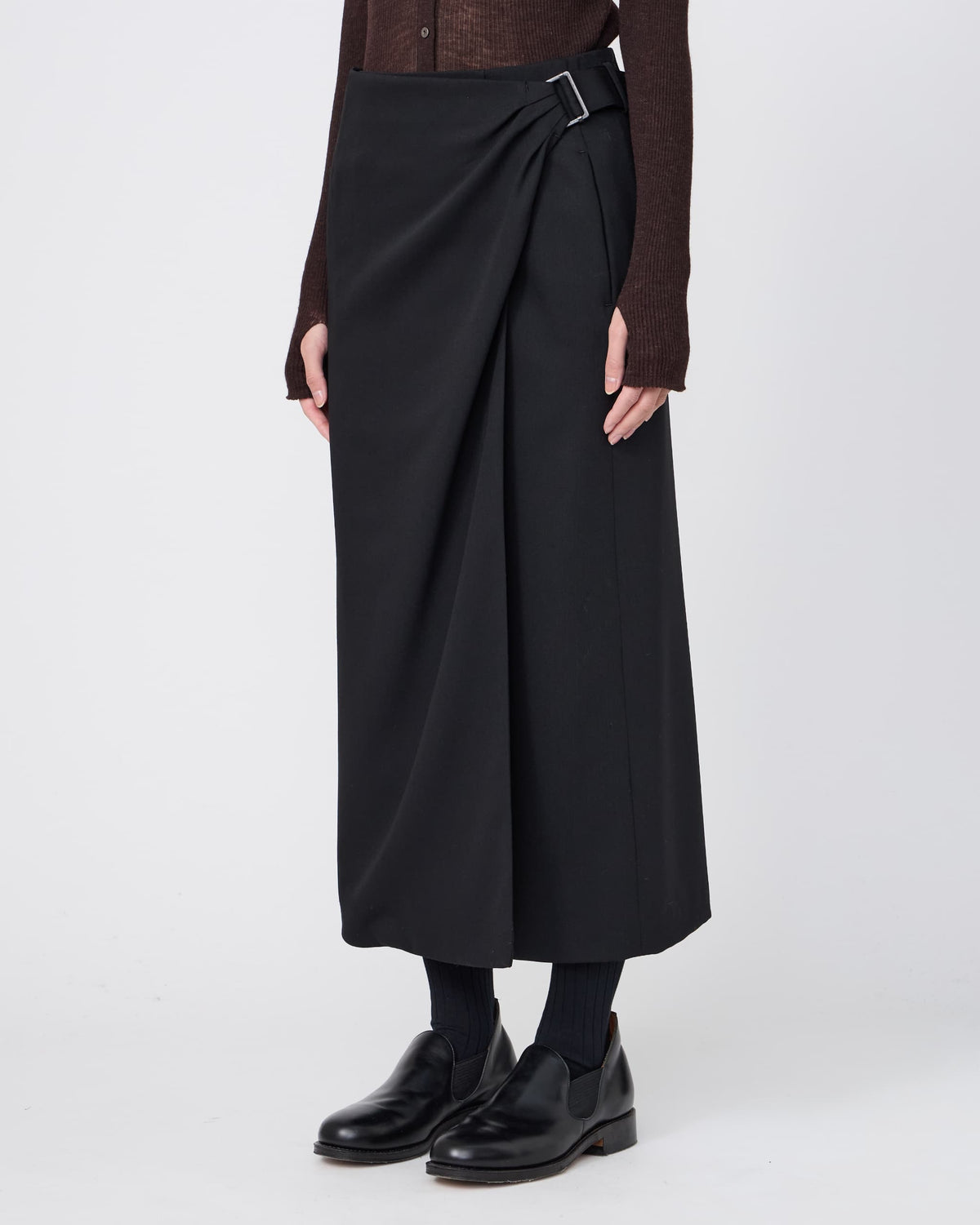 DRAPED WRAP SKIRT