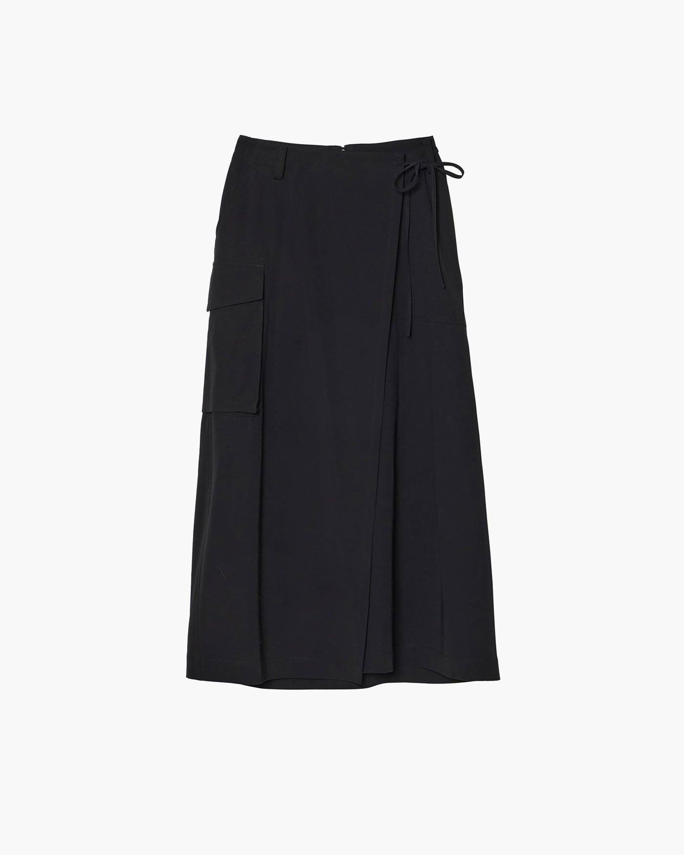 LAYERED WRAP-SKIRT