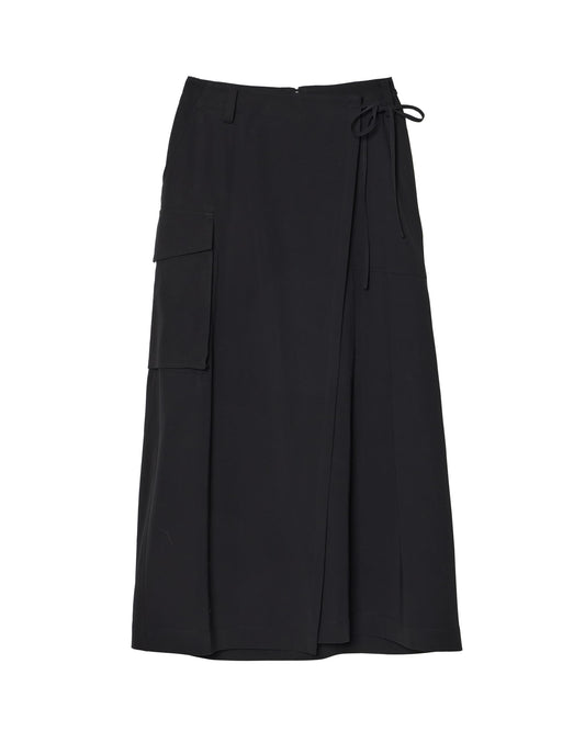 LAYERED WRAP-SKIRT