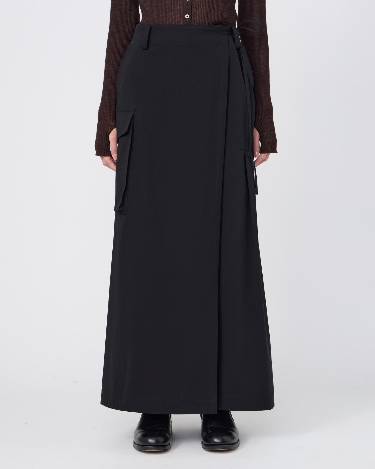 LAYERED WRAP-SKIRT