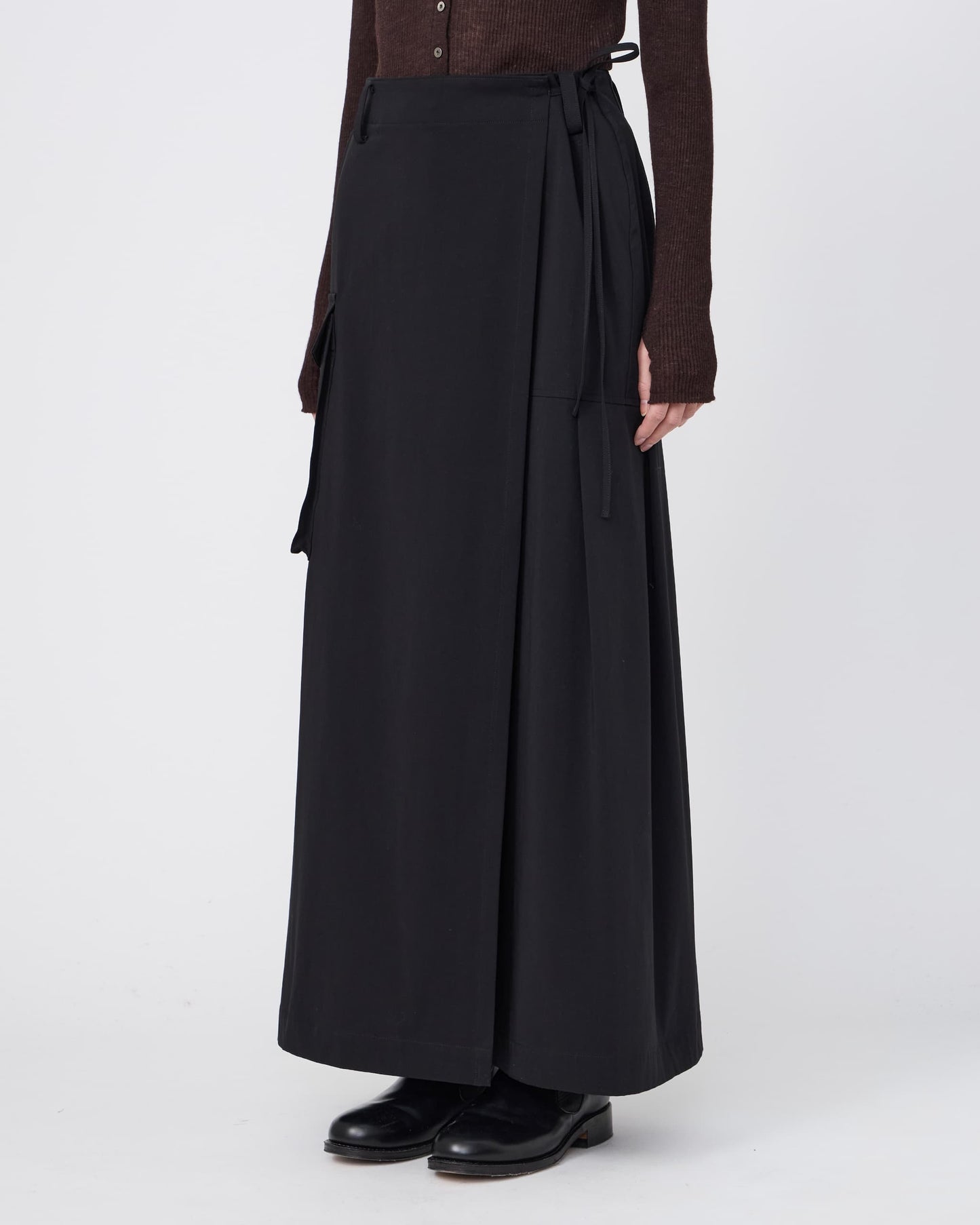 LAYERED WRAP-SKIRT
