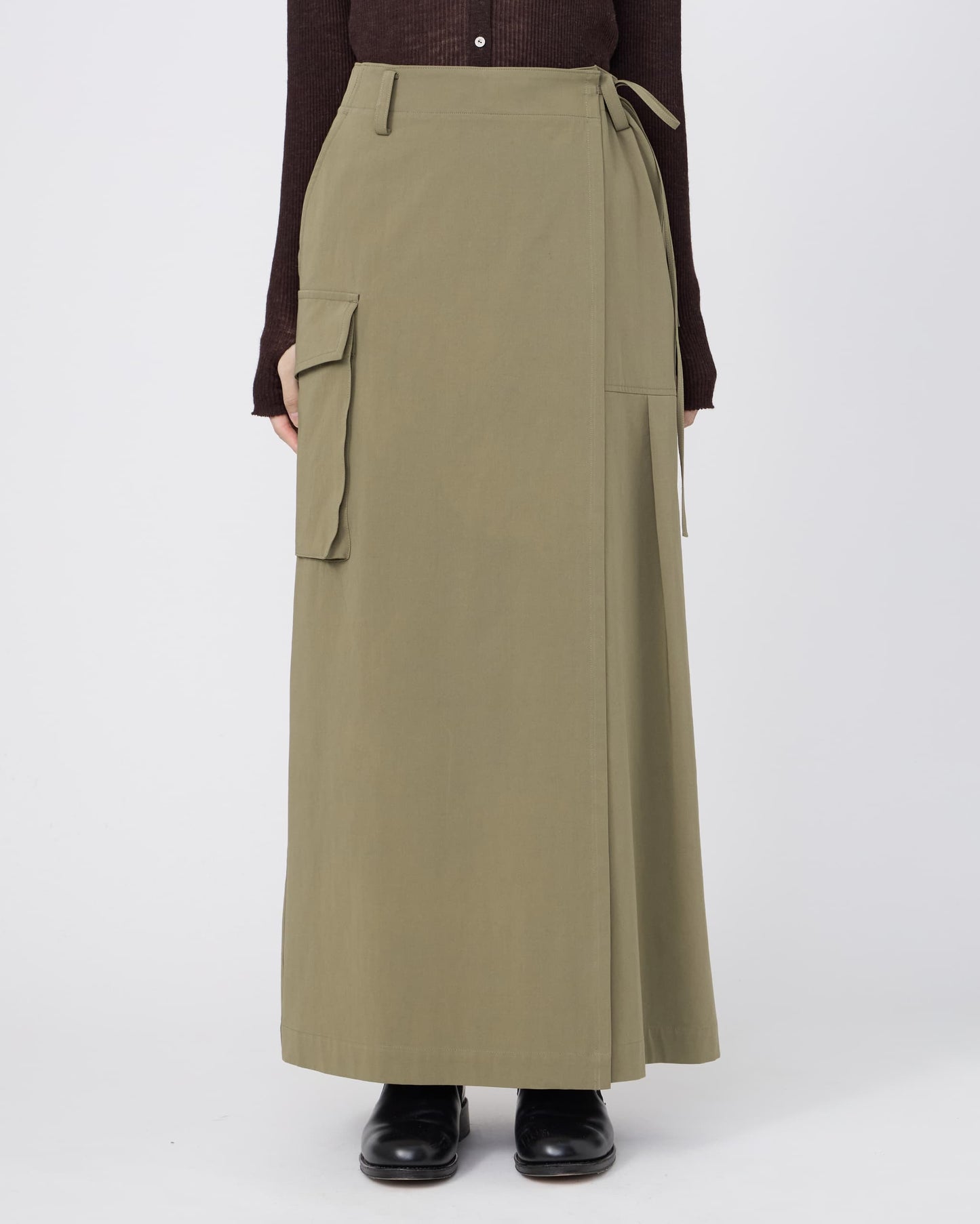 LAYERED WRAP-SKIRT