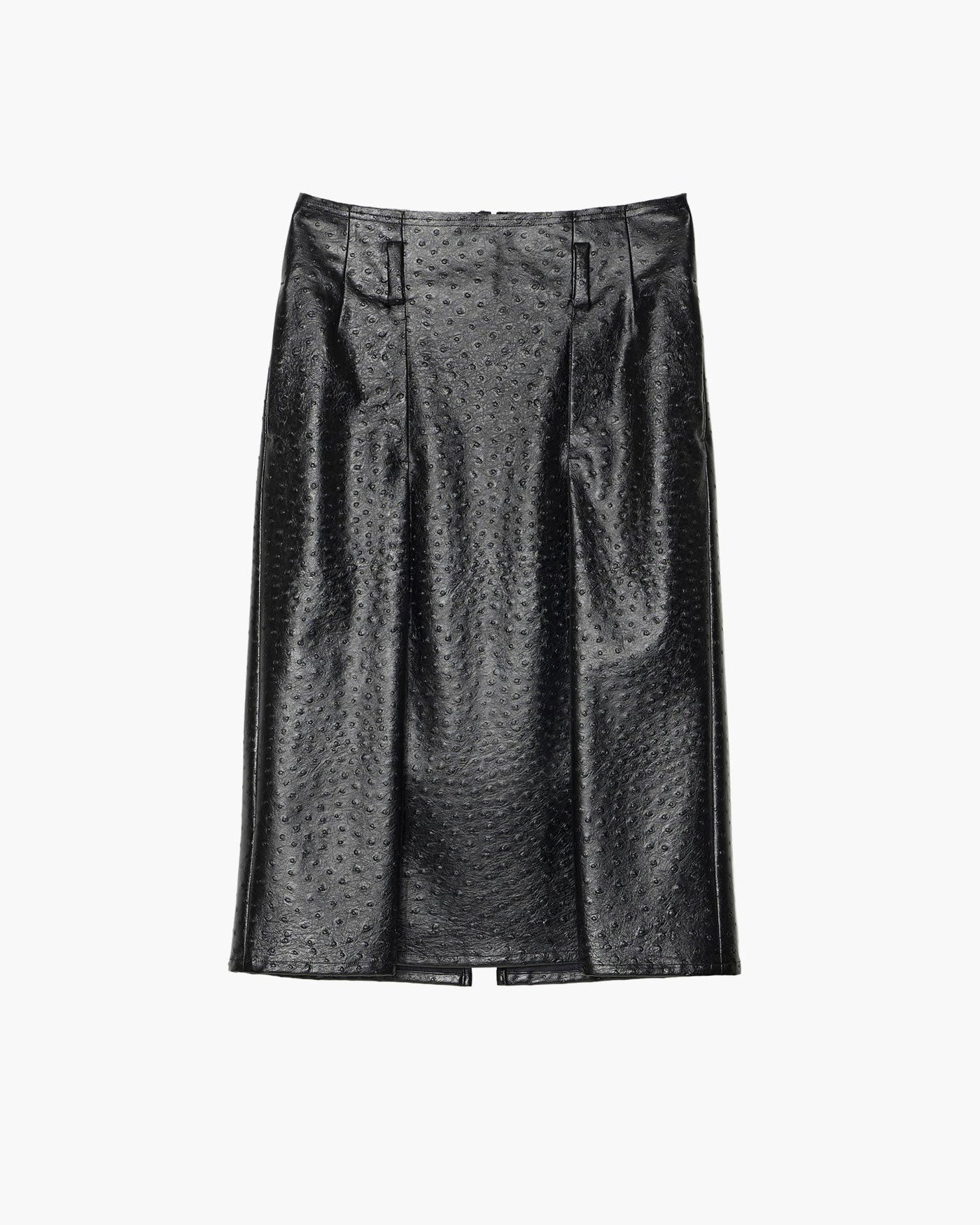 MID-LENGTH TUCK SKIRT