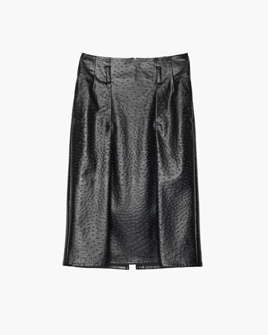MID-LENGTH TUCK SKIRT