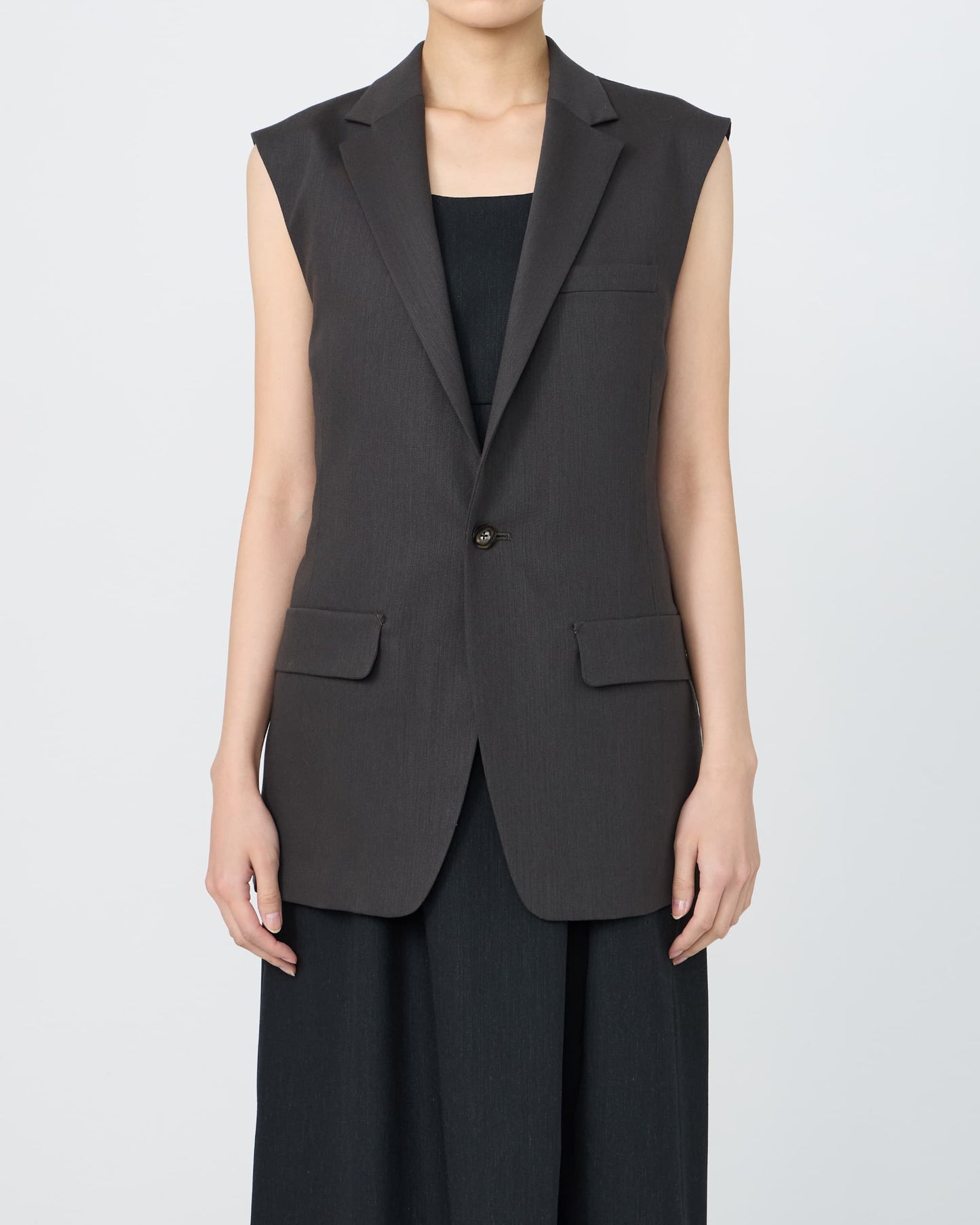NOTCHED LAPEL JILET