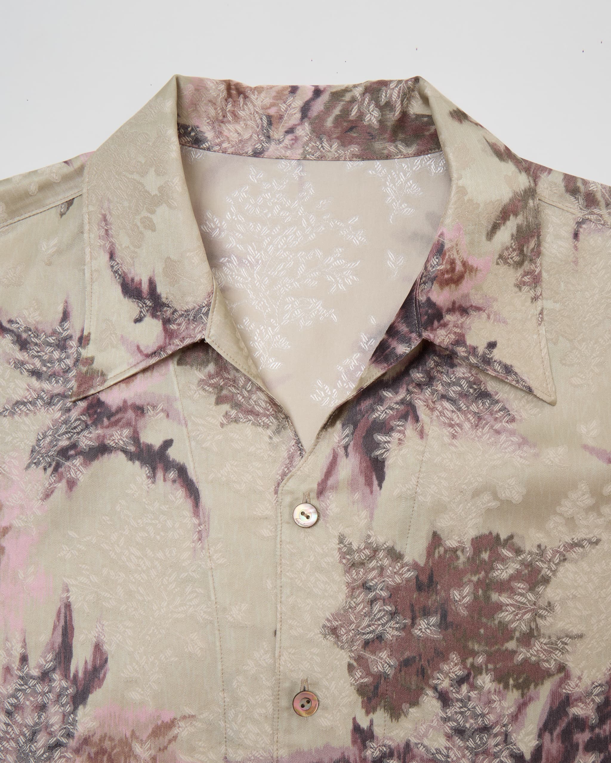 OPEN COLLAR SHORT-SLEEVED SHIRT – IRENISA