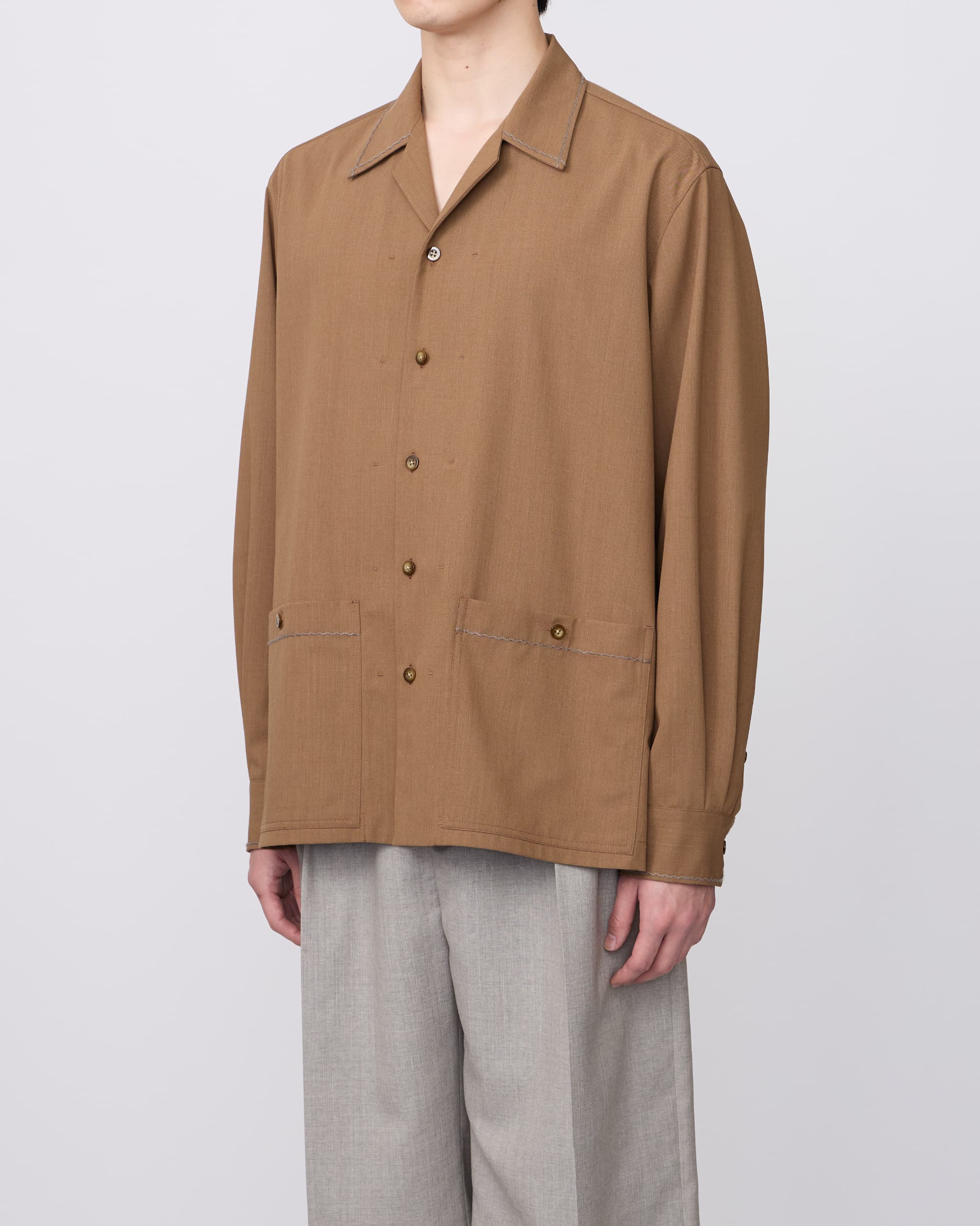 OPEN COLLAR SHIRT – IRENISA