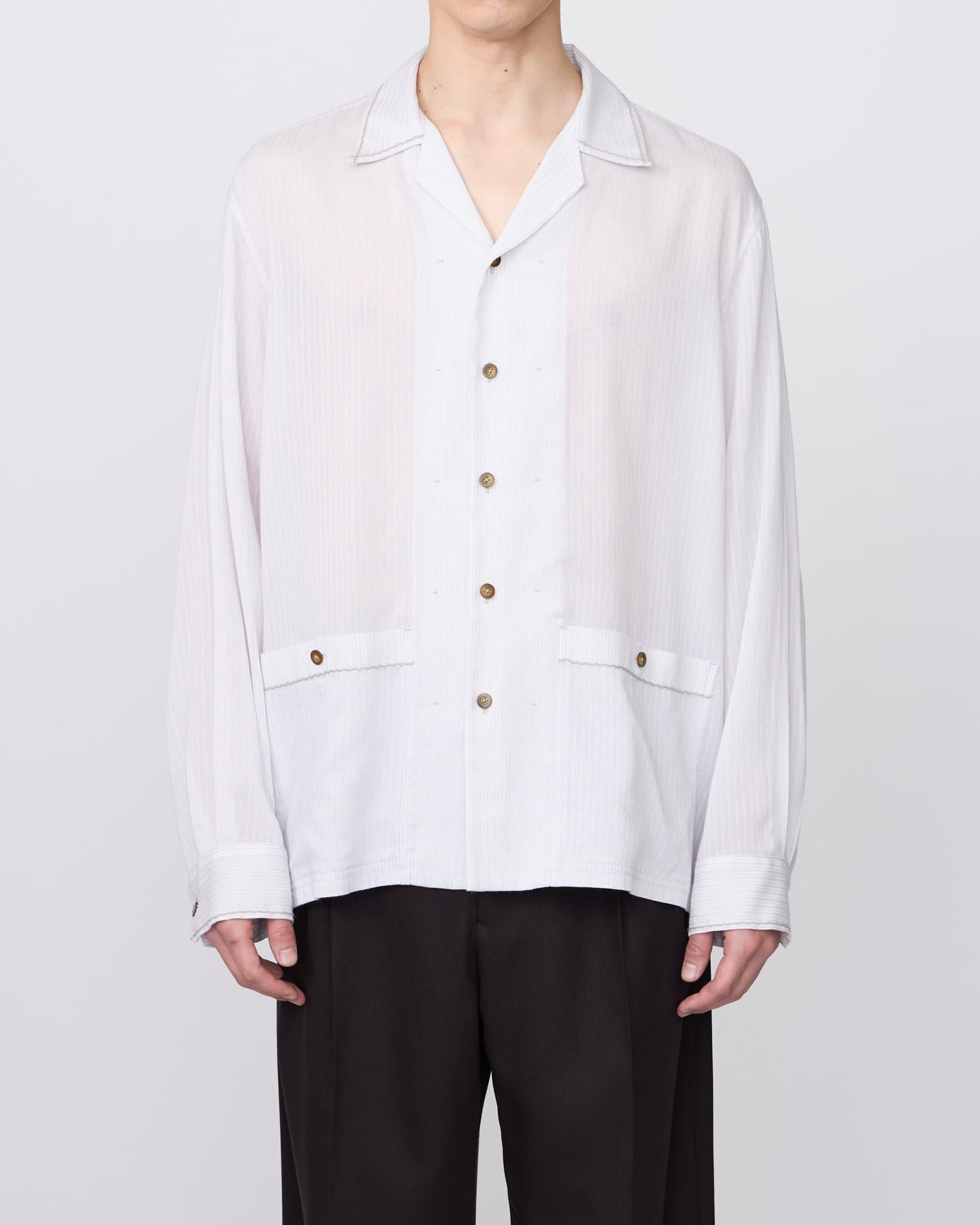 OPEN COLLAR SHIRT