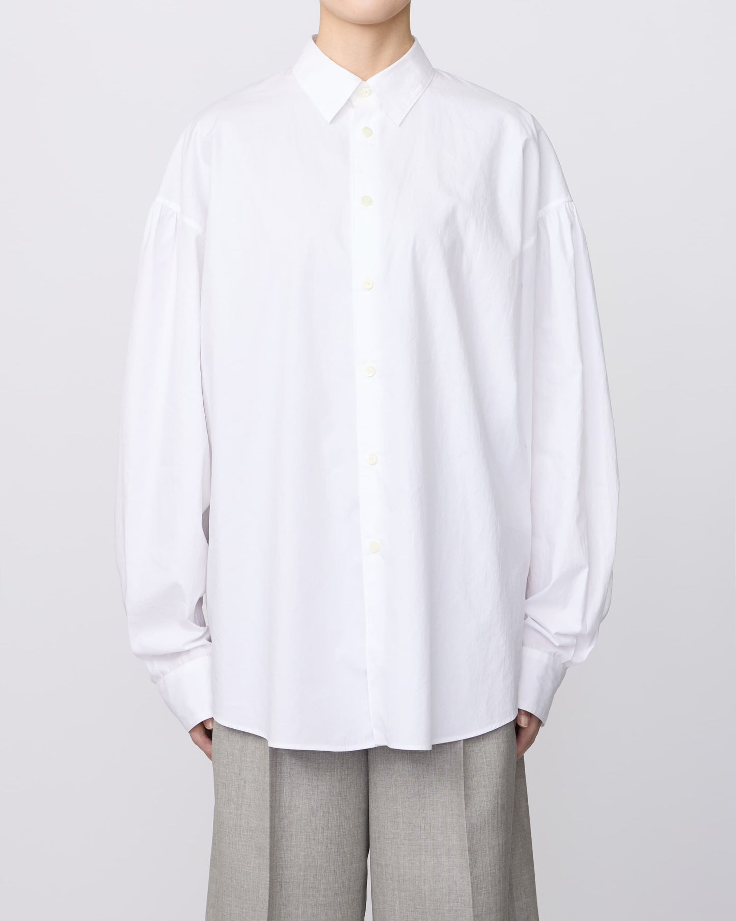 GATHER SLEEVE SHIRT
