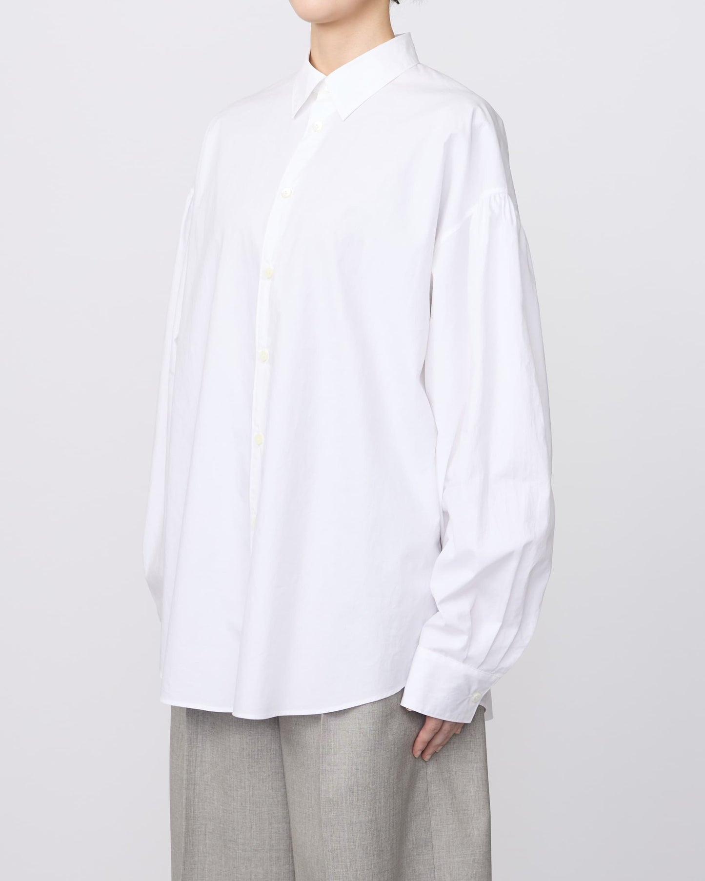 GATHER SLEEVE SHIRT