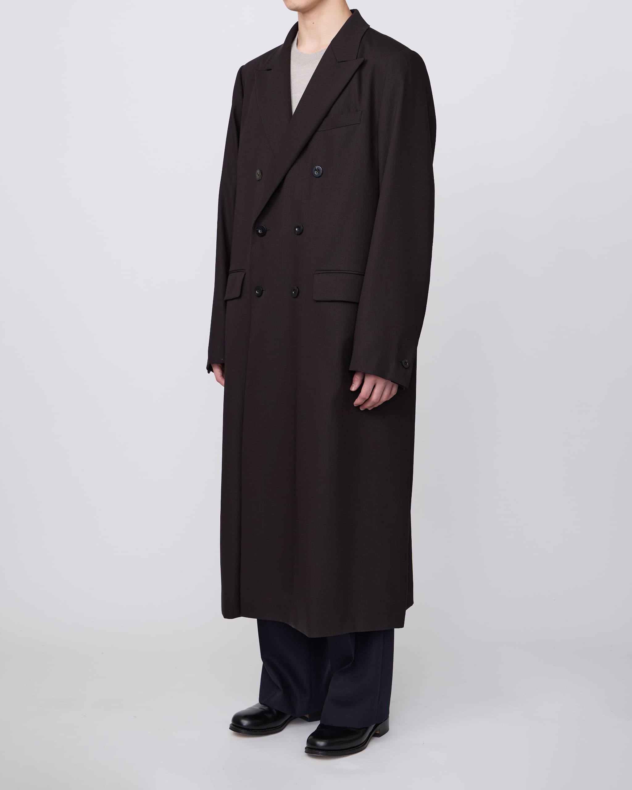 DOUBLE-BREASTED CHESTER COAT – IRENISA