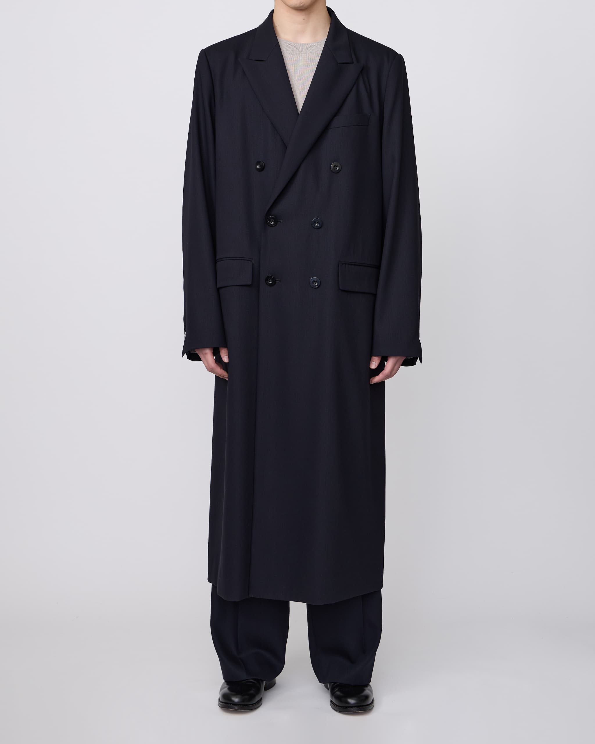 DOUBLE-BREASTED CHESTER COAT – IRENISA