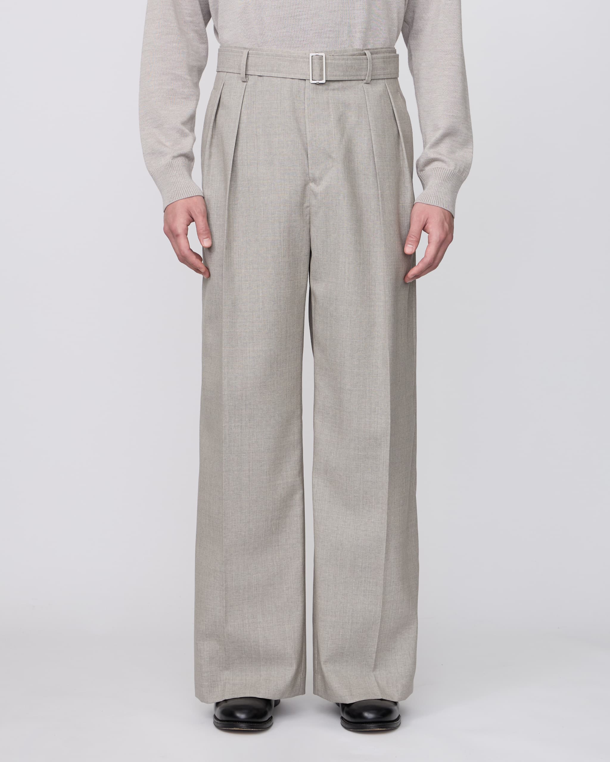 【IRENISA】ベルテッドバギートラウザーズ サイズ2 BELTED BUGGY TROUSERS – IRENISA