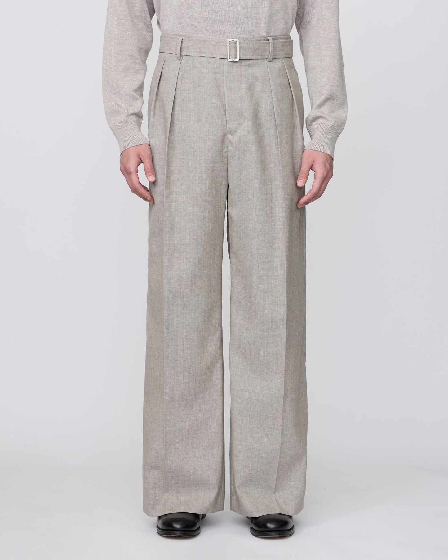 BELTED BUGGY TROUSERS