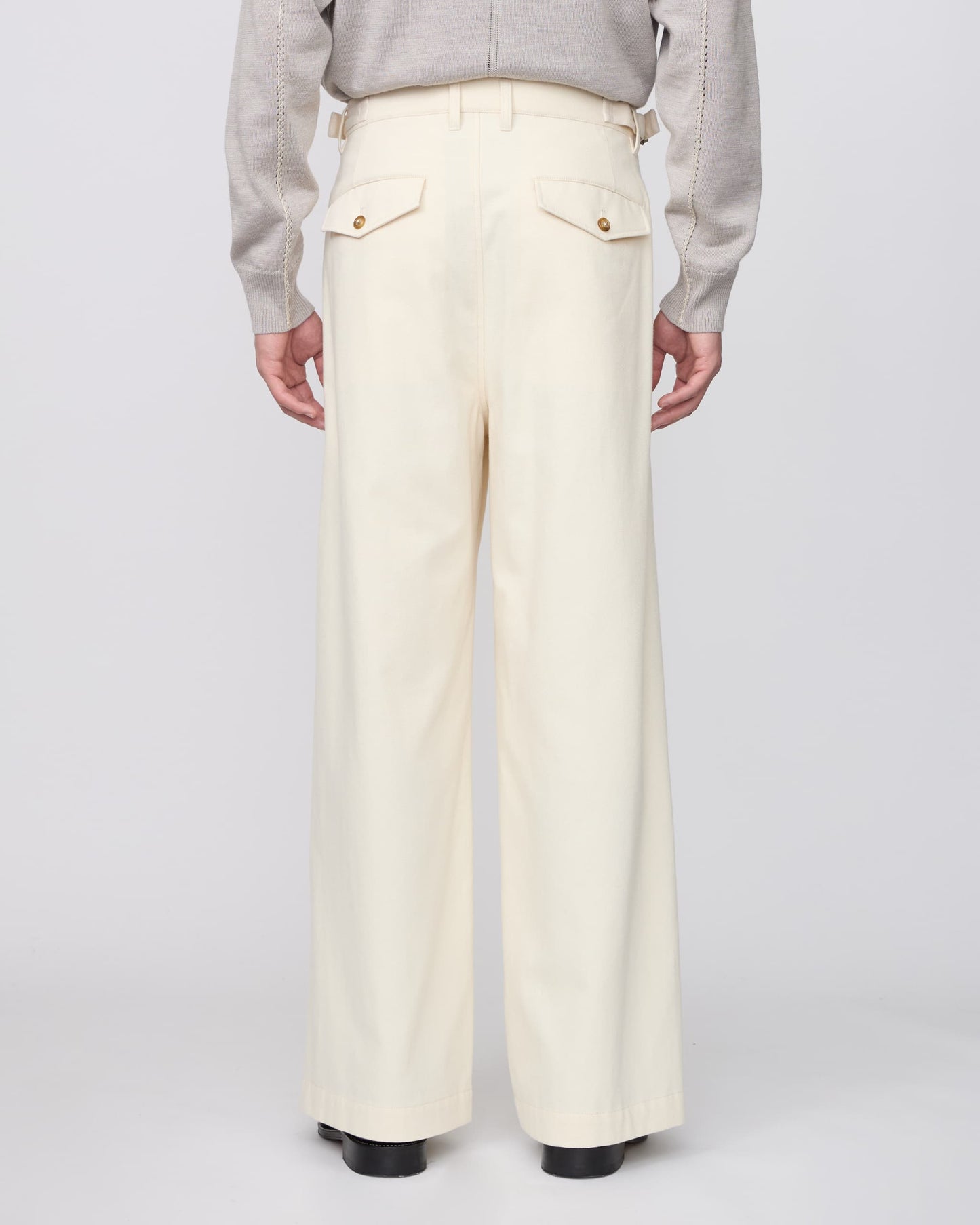 TWO TUCKS BUGGY PANTS