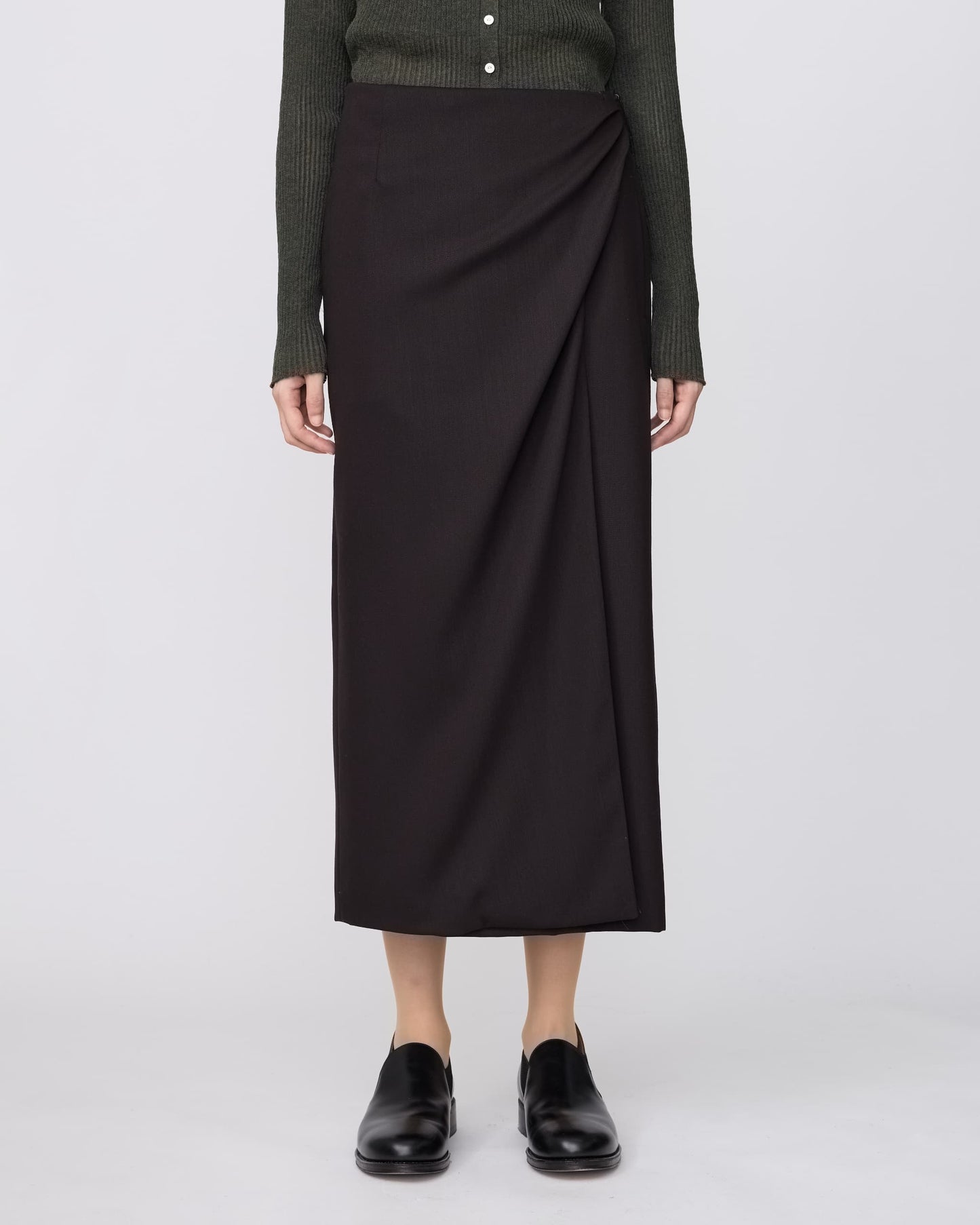 DRAPED WRAP-SKIRT
