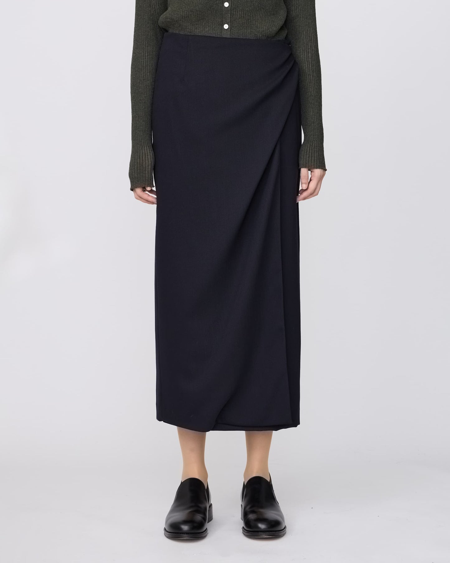 DRAPED WRAP-SKIRT