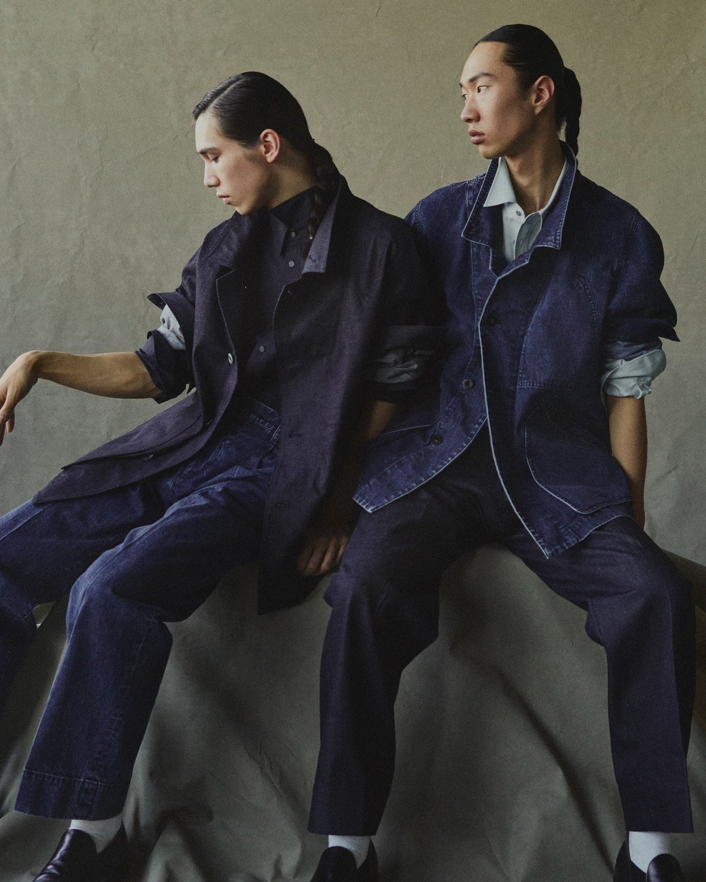 STRAIGHT DENIM TROUSERS