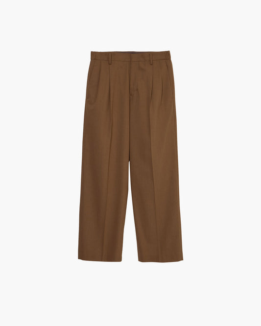 TWO TUCKS WIDE TROUSERS