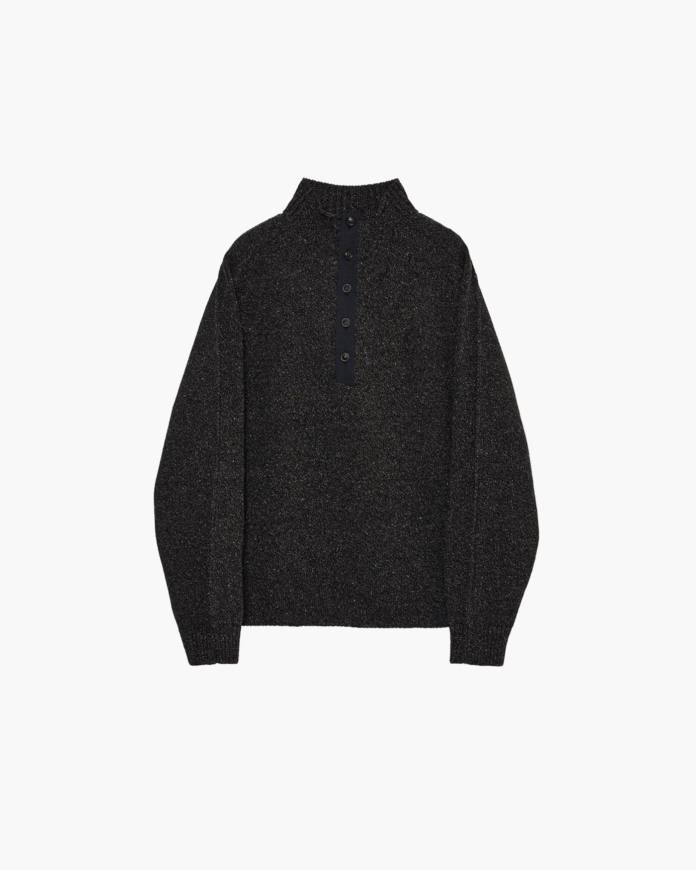 BOTTLE-NECK KNIT PULLOVER