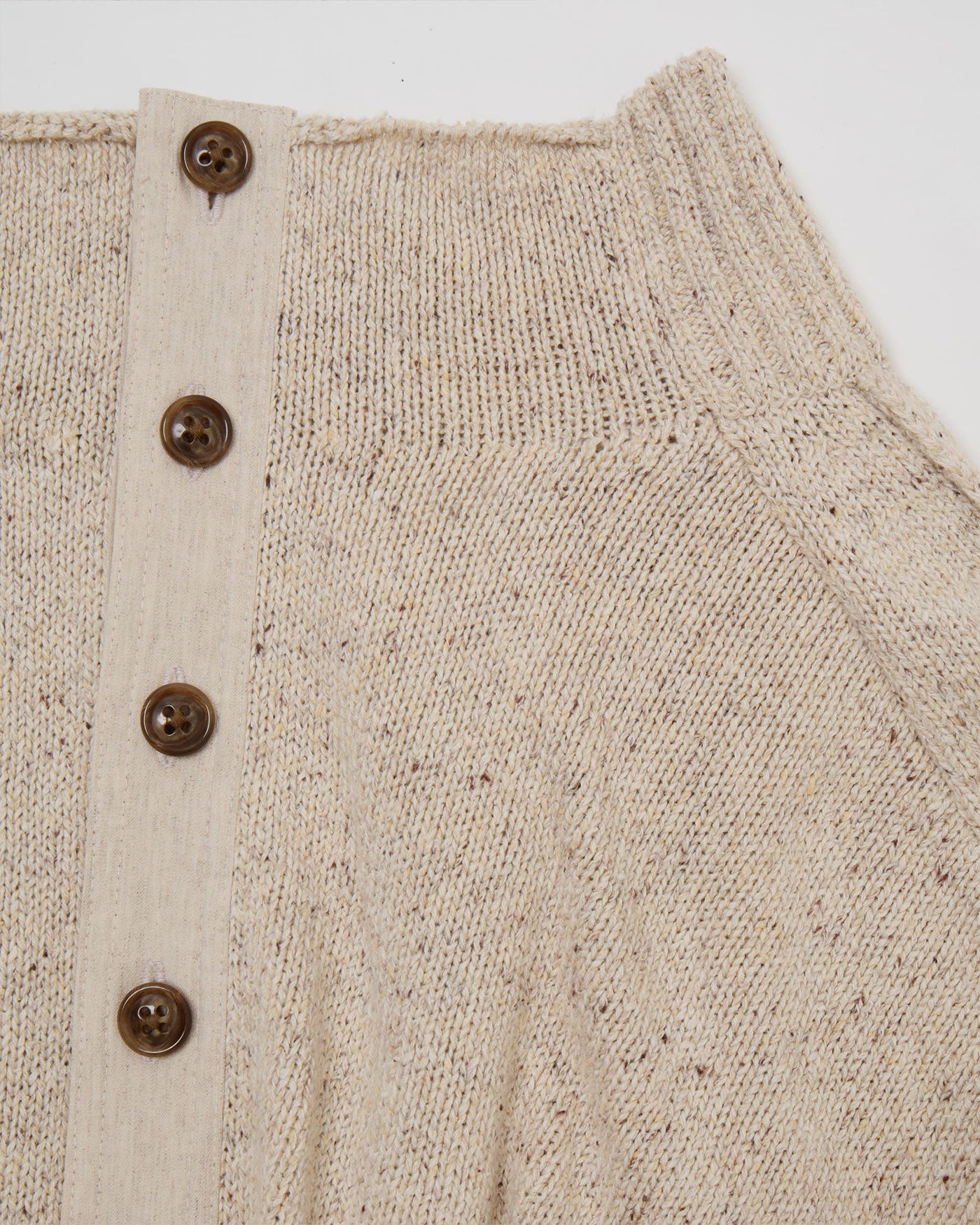 BOTTLE-NECK KNIT PULLOVER