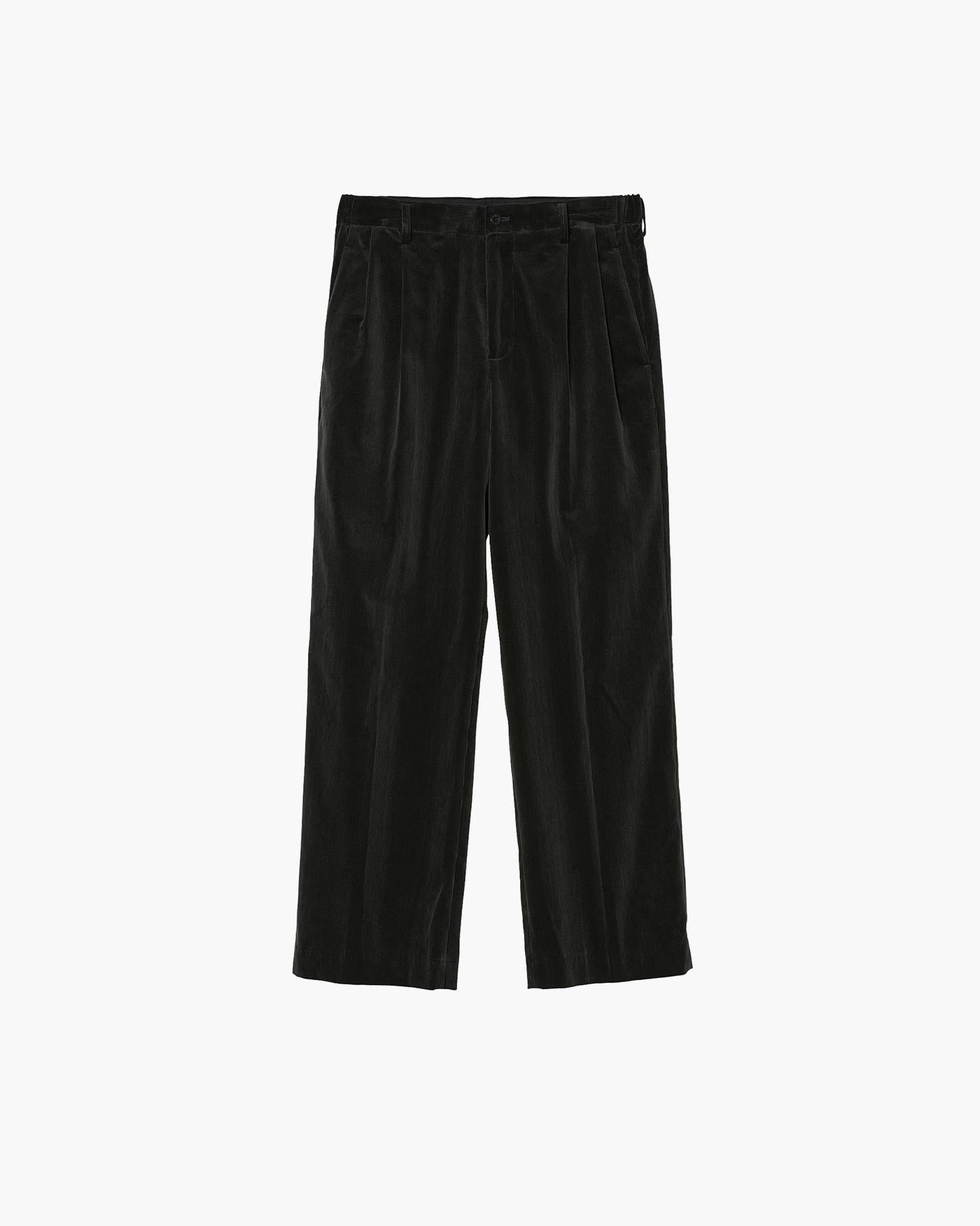 TWO TUCKS WIDE TROUSERS