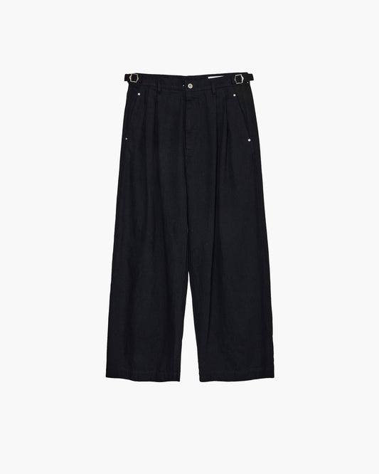 TWO TUCKS BUGGY PANTS