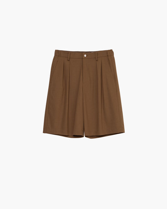 TWO TUCKS WIDE SHORTS