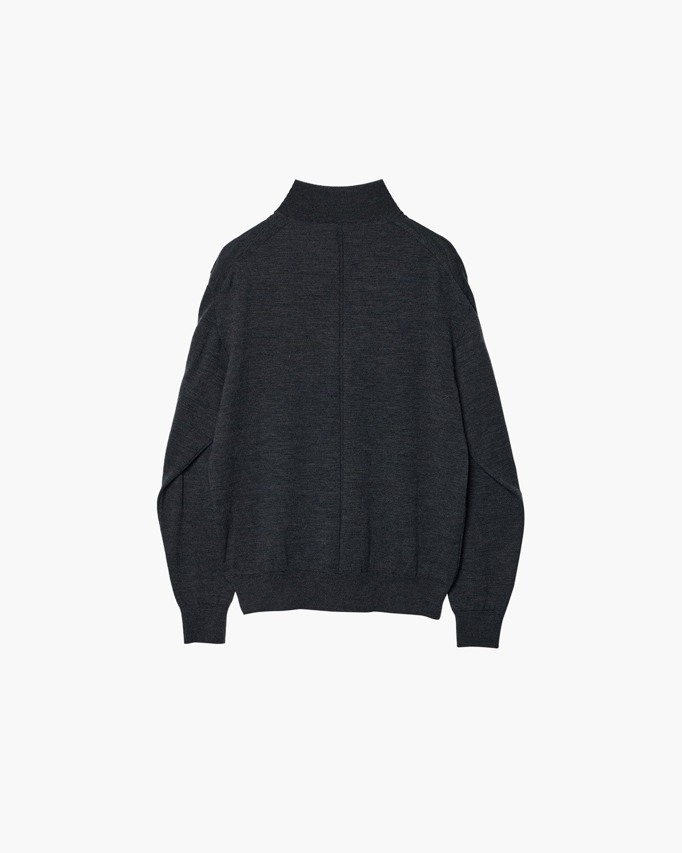 WOOL HIGH-NECK KNIT PULLOVER