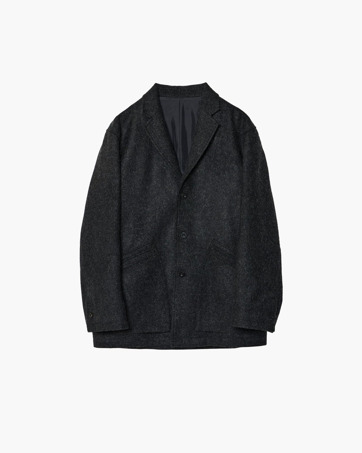 LEATHER-COLLAR JACKET