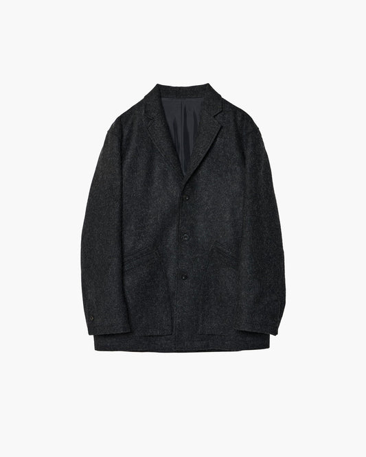 LEATHER-COLLAR JACKET