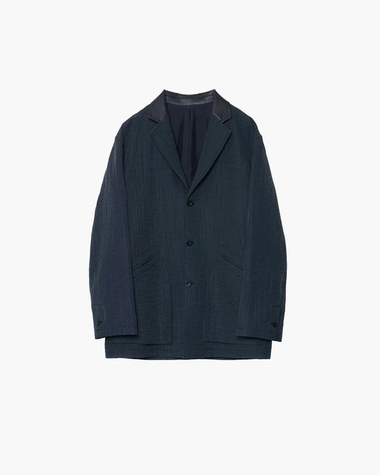 LEATHER-COLLAR JACKET